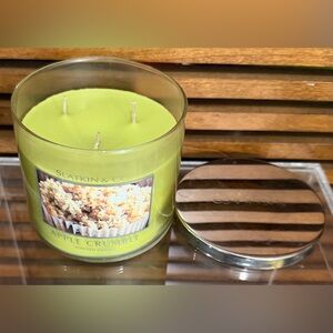 Rare HTF Bath & Body Works Apple Crumble 3-Wick Scented Candle